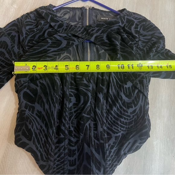 Stylish Black Patterned‎ Women's Top - Picture 7 of 7